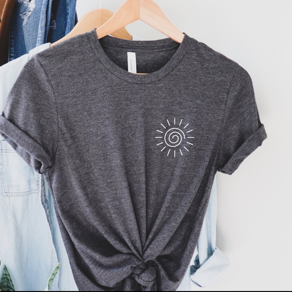 Bella Canvas Charcoal Tee Large